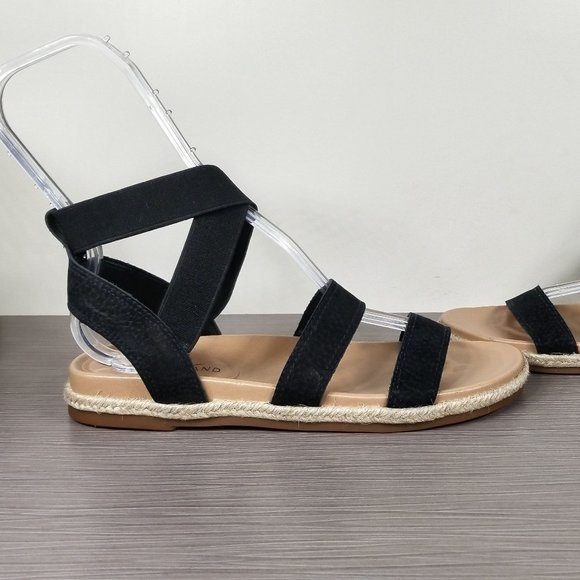 Lucky Brand Dilane Canyon Sandals, Black Embossed Nubuck, Womens Size 6.5 - Picture 7 of 10